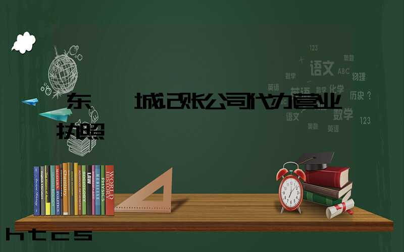 东莞莞城记账公司代办营业执照/
